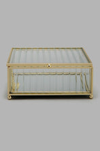 Load image into Gallery viewer, Redtag-Gold-Ribbed-Electroplating-Large-Jewellery-Box-Jewellery-Box-Home-Decor-