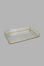 تنزيل الصورة على معرض الصور، Redtag-Gold-Ribbed-Decorative-Tray-Trays-Home-Decor-
