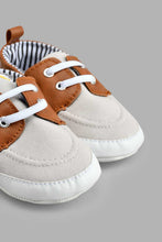 Load image into Gallery viewer, Redtag-Grey-Pram-Shoe-Colour:Grey,-Filter:Baby-Footwear-(0-to-18-Mths),-NBF-Casual-Shoes,-New-In,-New-In-NBF-FOO,-Non-Sale,-S22A,-Section:Kidswear-Baby-0 to 18 Months