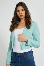 تنزيل الصورة على معرض الصور، Redtag-Mint-Long-Sleeve-Cropped-Jacket-Jackets-Women's-