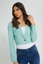 تنزيل الصورة على معرض الصور، Redtag-Mint-Long-Sleeve-Cropped-Jacket-Jackets-Women's-