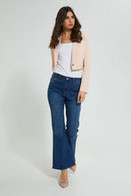 تنزيل الصورة على معرض الصور، Redtag-Pink-Long-Sleeve-Cropped-Jacket-Jackets-Women's-