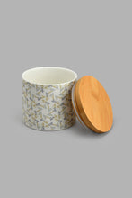 تنزيل الصورة على معرض الصور، Redtag-Multicolour-Geometric-Canister-With-Bamboo-Lid-(Small)-Colour:Multicolour,-Filter:Home-Dining,-HMW-DIN-Serving-Dish,-New-In,-New-In-HMW-DIN,-Non-Sale,-S22A,-Section:Homewares-Home-Dining-