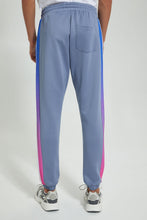 تنزيل الصورة على معرض الصور، Redtag-Blue-Jog-Pant-With-Sublimation-Print-Joggers-Men's-