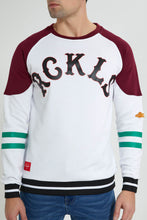 تنزيل الصورة على معرض الصور، Redtag-White-Raglan-Sleeve-Sweatshirt-Sweatshirts-Men's-0