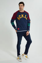 تنزيل الصورة على معرض الصور، Redtag-Navy-Raglan-Sleeve-Sweatshirt-Sweatshirts-Men's-0
