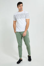 تنزيل الصورة على معرض الصور، Redtag-Blue-Green-Signature-Jog-Pant-Joggers-Men's-