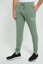 تنزيل الصورة على معرض الصور، Redtag-Blue-Green-Signature-Jog-Pant-Joggers-Men's-