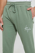 تنزيل الصورة على معرض الصور، Redtag-Blue-Green-Signature-Jog-Pant-Joggers-Men's-