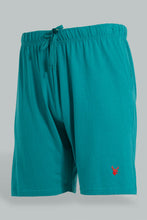 Load image into Gallery viewer, Redtag-Teal/Maroon-2-Pack-Pyjama-Shorts-Pyjama-Bottoms-Men's-