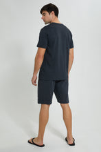 تنزيل الصورة على معرض الصور، Redtag-Charcoal-Print-Pyjama-Set-(2-Piece)-Pyjama-Sets-Men's-