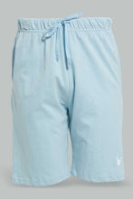 Load image into Gallery viewer, Redtag-Blue/Blue-2-Pack-Pyjama-Short-Pyjama-Bottoms-Men's-