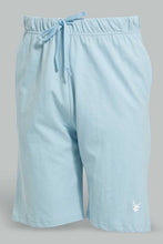 Load image into Gallery viewer, Redtag-Blue/Blue-2-Pack-Pyjama-Short-Pyjama-Bottoms-Men's-