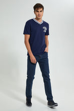 تنزيل الصورة على معرض الصور، Redtag-Blue-Pocket-T-Shirt-Plain-Men's-