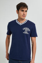 تنزيل الصورة على معرض الصور، Redtag-Blue-Pocket-T-Shirt-Plain-Men's-