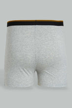 Load image into Gallery viewer, Redtag-White-&-Grey-2-Pack-Loose-Knit-Boxer-Trunks-Men's-