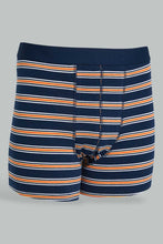 Load image into Gallery viewer, Redtag-Navy-Yarn-Dye-&-White-2-Pack-Hipster-Briefs-Men's-