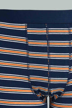 Load image into Gallery viewer, Redtag-Navy-Yarn-Dye-&-White-2-Pack-Hipster-Briefs-Men's-