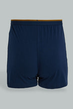 تنزيل الصورة على معرض الصور، Redtag-White-&-Navy-2-Pack-Loose-Knit-Boxer-Trunks-Men's-