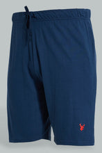 Load image into Gallery viewer, Redtag-Grey-/-Navy-2-Pack-Pyjama-Shorts-Pyjama-Bottoms-Men's-