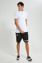 تنزيل الصورة على معرض الصور، Redtag-Black-Sports-Shorts-Active-Shorts-Men's-