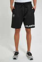 تنزيل الصورة على معرض الصور، Redtag-Black-Sports-Shorts-Active-Shorts-Men's-