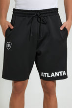 تنزيل الصورة على معرض الصور، Redtag-Black-Sports-Shorts-Active-Shorts-Men's-