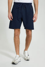 Load image into Gallery viewer, Redtag-Navy-Shorts-Colour:Navy,-Filter:Men's-Clothing,-Men-Shorts,-New-In,-New-In-Men,-Non-Sale,-S22B,-Section:Men-Men's-