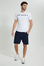 Load image into Gallery viewer, Redtag-Navy-Shorts-Colour:Navy,-Filter:Men's-Clothing,-Men-Shorts,-New-In,-New-In-Men,-Non-Sale,-S22B,-Section:Men-Men's-