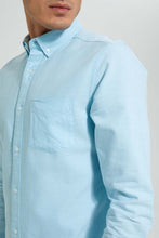 Load image into Gallery viewer, Redtag-Mint-Green-Button-Down-Oxford-Shirt-Casual-Shirts-Men's-