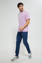 Load image into Gallery viewer, Redtag-Purple-Printed-T-Shirt-Graphic-Prints-Men's-
