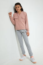 Load image into Gallery viewer, Redtag-Pink-Ponte-Bomber-Jacket-Jackets-Senior-Girls-9 to 14 Years
