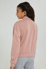Load image into Gallery viewer, Redtag-Pink-Ponte-Bomber-Jacket-Jackets-Senior-Girls-9 to 14 Years
