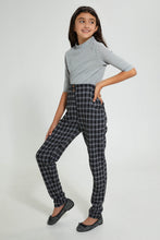 تنزيل الصورة على معرض الصور، Redtag-Grey-Melange-3/4-Sleeve-Highneck-Rib-Top-Plain-Senior-Girls-9 to 14 Years