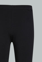 تنزيل الصورة على معرض الصور، Redtag-Black/White-Capri-2-Packs-Leggings-Senior-Girls-9 to 14 Years