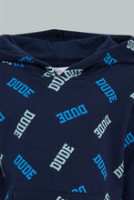 تنزيل الصورة على معرض الصور، Redtag-Navy-Dude-Hoody-Sweatshirt-Sweatshirts-Infant-Boys-3 to 24 Months