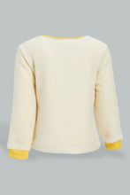 تنزيل الصورة على معرض الصور، Redtag-Ecru-And-Mustard-Dino-Fluffy-2-Pack-Pj-Set-Pyjama-Sets-Infant-Boys-3 to 24 Months