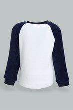 تنزيل الصورة على معرض الصور، Redtag-White-And-Navy-Tiger-Fluffy-2-Pack-Pj-Set-Pyjama-Sets-Infant-Boys-3 to 24 Months