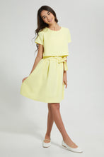 تنزيل الصورة على معرض الصور، Redtag-Yellow-Twofer-Dress-Dresses-Senior-Girls-9 to 14 Years