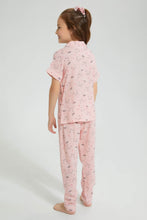 تنزيل الصورة على معرض الصور، Redtag-Pink-Cat-Print-Woven-Nightsuit-Colour:Pink,-Filter:Girls-(2-to-8-Yrs),-Girls-Pyjama-Sets,-New-In,-New-In-GIR,-Non-Sale,-S22B,-Section:Kidswear-Girls-2 to 8 Years