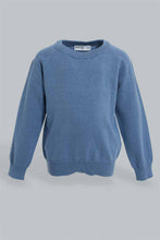 تنزيل الصورة على معرض الصور، Redtag-Blue-Solid-Pullover-Pullovers-Infant-Boys-3 to 24 Months