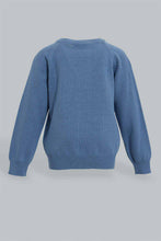 تنزيل الصورة على معرض الصور، Redtag-Blue-Solid-Pullover-Pullovers-Infant-Boys-3 to 24 Months