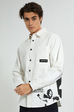 Load image into Gallery viewer, Redtag-White-Shirt-Casual-Shirts-Men's-