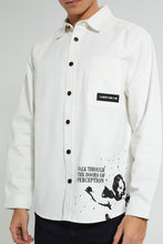 Load image into Gallery viewer, Redtag-White-Shirt-Casual-Shirts-Men's-