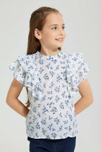 تنزيل الصورة على معرض الصور، Redtag-White-Printed-Blouse-Colour:White,-Filter:Girls-(2-to-8-Yrs),-Girls-Blouses,-New-In,-New-In-GIR,-Non-Sale,-S22B,-Section:Kidswear-Girls-2 to 8 Years