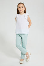 تنزيل الصورة على معرض الصور، Redtag-White-Textured-Blouse-Colour:White,-Filter:Girls-(2-to-8-Yrs),-Girls-Blouses,-New-In,-New-In-GIR,-Non-Sale,-S22B,-Section:Kidswear-Girls-2 to 8 Years