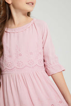 تنزيل الصورة على معرض الصور، Redtag-Pink-Shifli-Tiered-Dress-Dresses-Girls-2 to 8 Years