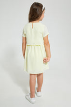 Load image into Gallery viewer, Redtag-Yellow-Knot-Dress-Dresses-Girls-2 to 8 Years