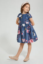 تنزيل الصورة على معرض الصور، Redtag-Navy-Aop-Dress-Colour:Navy,-Filter:Girls-(2-to-8-Yrs),-Girls-Dresses,-New-In,-New-In-GIR,-Non-Sale,-S22A,-Section:Kidswear-Girls-2 to 8 Years