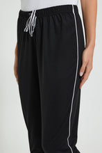 Load image into Gallery viewer, Redtag-Blue-Plain-Pyjama-Bottom-With-Side-Piping-Pyjama-Bottoms-Women's-